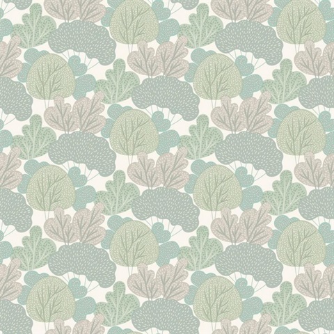 Little Woods Green Wallpaper