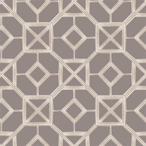 Livia Mauve Trellis Wallpaper