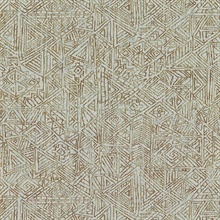 Longmont Aqua Global Geometric Wallpaper
