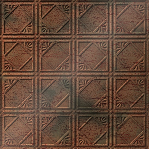 Look This Way Ceiling Panels Aged Copper