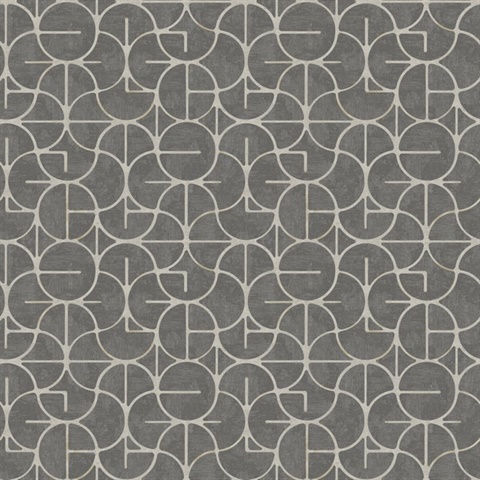 Looking Glass Charcoal Wallpaper
