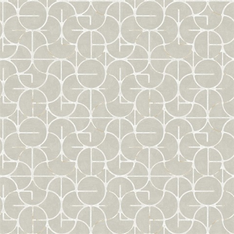 Looking Glass Grey & Silver Wallpaper