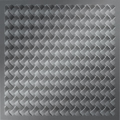 Loom Ceiling Panels Metallic Silver