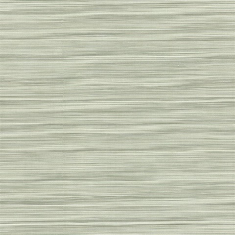 Lorn Green Faux Grasscloth Wallpaper
