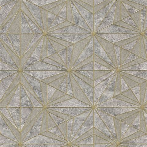 Los Cabos Lavender Marble Geometric Wallpaper