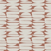 Lovely Libra Brick Mediterranean Geometric Stripe Wallpaper