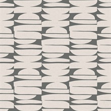 Lovely Libra Onyx Mediterranean Geometric Stripe Wallpaper