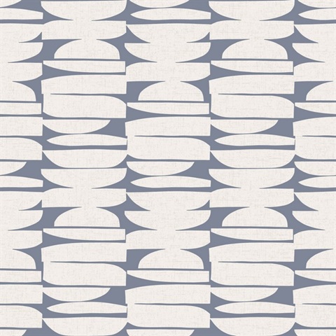 Lovely Libra Sea Mediterranean Geometric Stripe Wallpaper