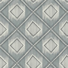 Lowndes Charcoal Blue Geometric Wallpaper