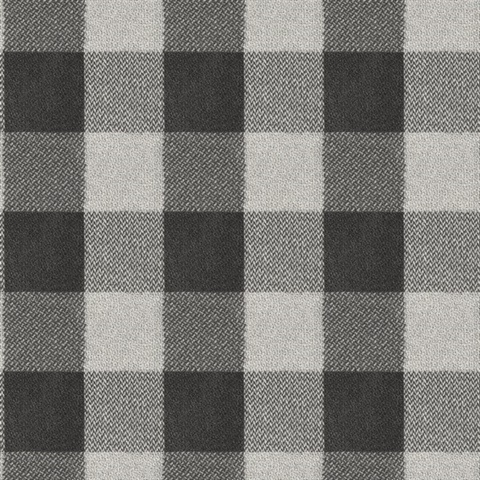 Lumberjack Black Plaid Wallpaper