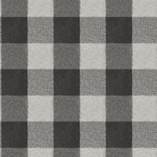 Lumberjack Black Plaid Wallpaper