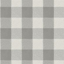 Lumberjack Grey Plaid Wallpaper