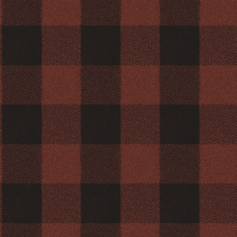 Lumberjack Maroon Plaid Wallpaper