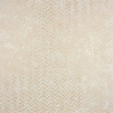 Luna Gold Distressed Chevron Wallpaper