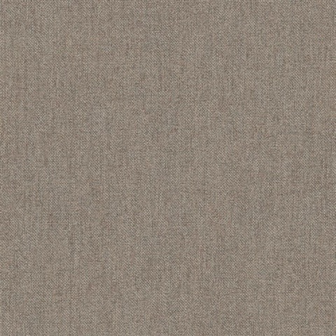 Lustre Linen Brown Wallpaper