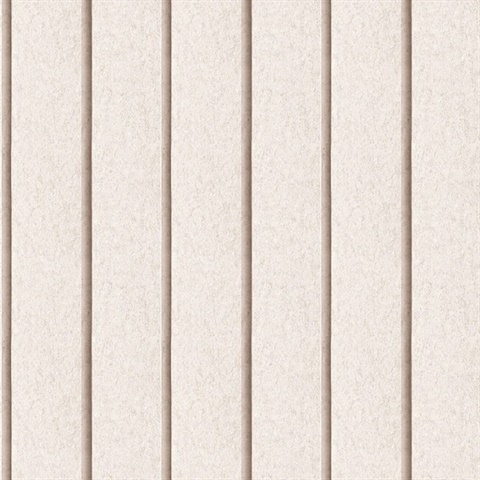 Luxe Concrete Slat Beige Wallpaper