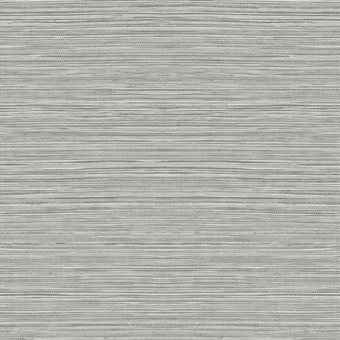 Luxe Sisal Grasscloth Harbor Mist Peel and Stick Wallpaper