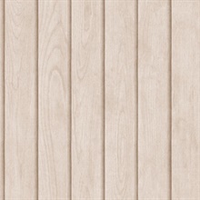 Luxe Wood Slats Maple Beige Wallpaper
