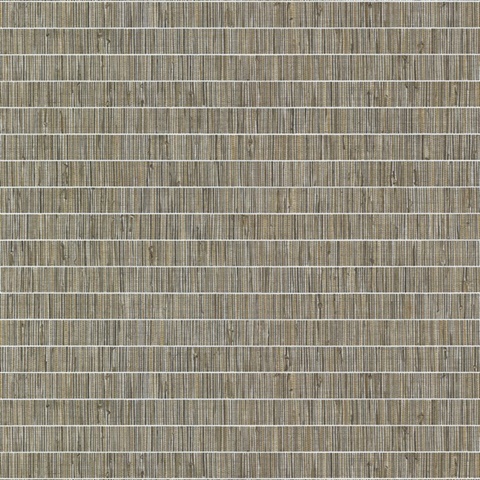 Luz Brown Faux Basketweave Wallpaper
