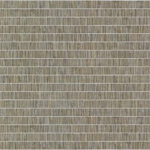 Luz Brown Faux Basketweave Wallpaper