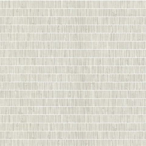 Luz Light Grey Faux Basketweave Wallpaper
