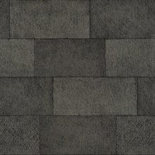 Lyell Charcoal Faux Textured Block Stone Wallpaper