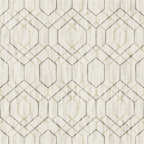 Lyla Beige Trellis Wallpaper