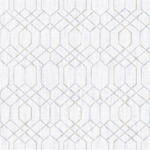 Lyla Grey Trellis Wallpaper