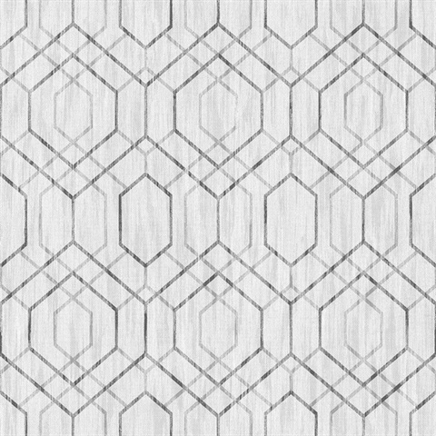 Lyla Off-White Trellis Wallpaper
