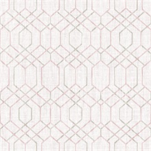 Lyla Pink Trellis Wallpaper