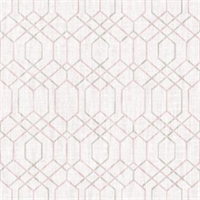 Lyla Pink Trellis Wallpaper