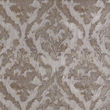 Lyra Bronze Damask Wallpaper