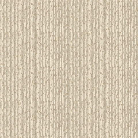 Mackintosh Light Brown Textured Abstract Bamboo Stripe  Wallpaper