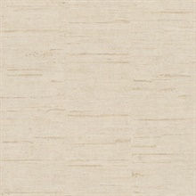 Maclure Champagne Striated Textured Wallpaper