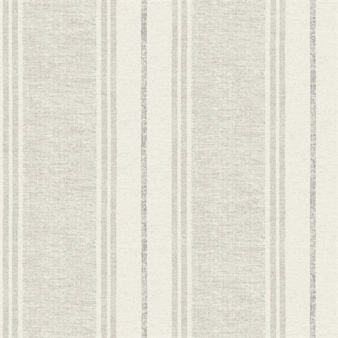 Maddox Grey Flannel Stripe Wallpaper