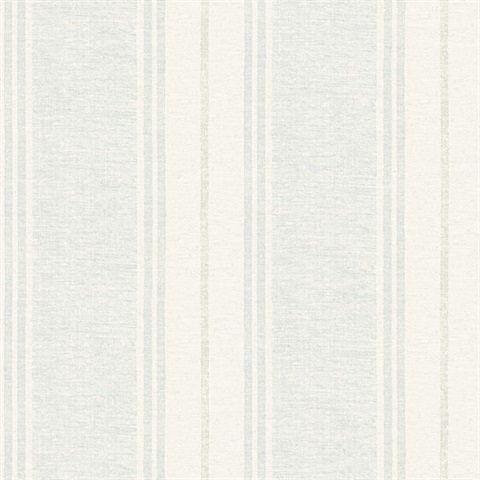 Maddox Light Blue Flannel Stripe Wallpaper