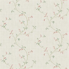 Madeley Coral Floral Trail Wallpaper