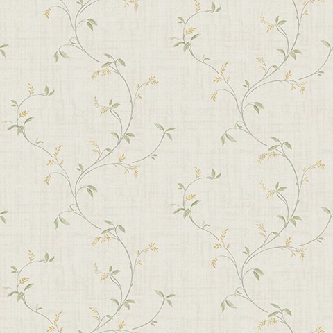 Madeley Grey Floral Scroll Wallpaper