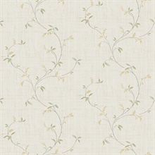 Madeley Grey Floral Scroll Wallpaper