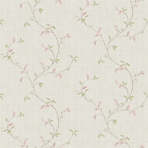 Madeley Pink Floral Trail Wallpaper