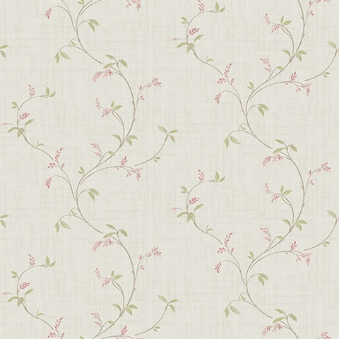 Madeley Pink Floral Trail Wallpaper