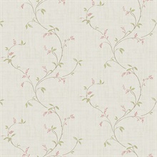 Madeley Pink Floral Trail Wallpaper