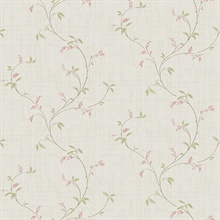 Madeley Pink Floral Trail Wallpaper