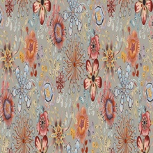 Magic Garden Grey Peel and Stick Wallpaper