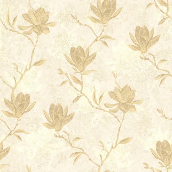 WB5453 | Magnolia Silhouette | Wallpaper Boulevard