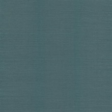 Maguey Sisal Dark Teal Grasscloth Wallpaper