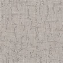 Mahana Pewter Textile Wallcovering