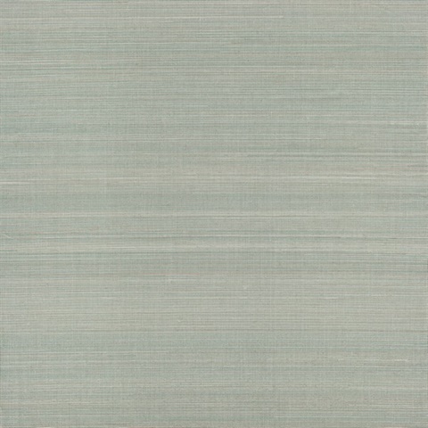 Mai Aqua Abaca Grasscloth Wallpaper