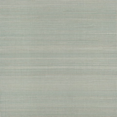 Mai Aqua Abaca Grasscloth Wallpaper