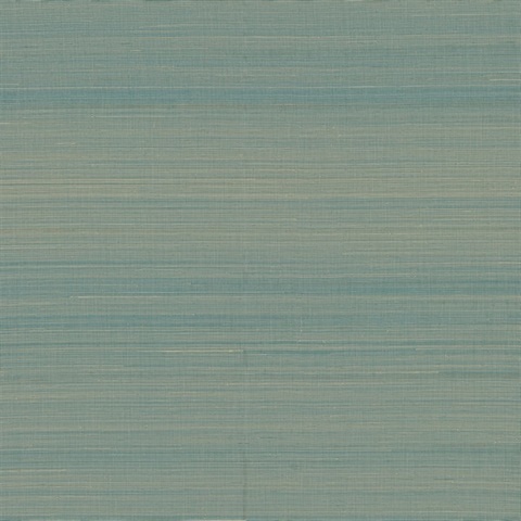 Mai Turquoise Grasscloth Wallpaper